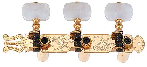 Golden Gate F-2112 Stimmgerät für Gitarre, goldfarben