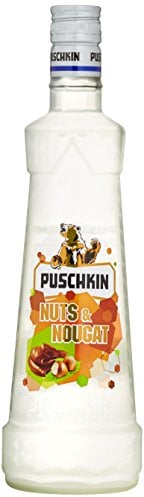 Puschkin - Nuts & Nougat Vodka - 70cl - 17.5% ABV - Premium Vodka - Creamy & Sweet Taste - Dessert Flavoured Vodka - Ideal for Cocktails