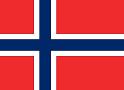 Werbetechnik Sotirios Papoutsis 2X Auto Aufkleber NORWEGEN - Flagge 2X Car Sticker Fahne (ca. 8x5 cm)