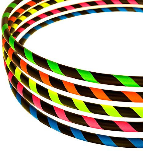 HOOPOMANIA Hula Hoop Reifen für Anfänger [Ø90cm - blau] bunter Anfänger Hula Hoop Reifen