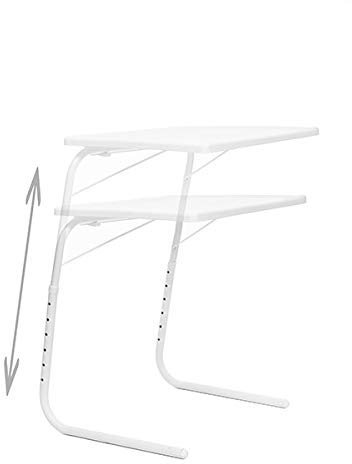 Table Mate Folding TV Table with 6 Height Levels, 3 Different Angles / Table for Computers, Drawing, Eating. / Foldable/Supports up to 25 kg