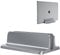 OMOTON Vertical Laptop Stand Adjustable, Desktop Aluminum Stand for MacBook with Adjustable Dock Size, Laptop Holder Fits All MacBook, Surface, Chromebook and Gaming Laptops (Up to 17.3 inches), Grey