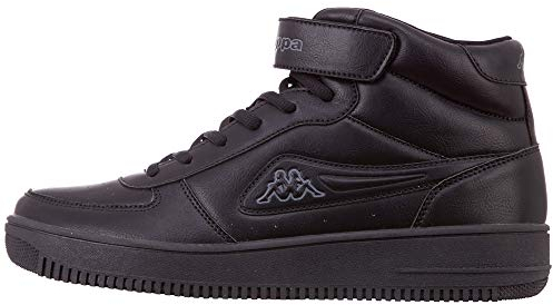 Kappa Unisex Bash Mid sneakers, Schwarz, 41 EU