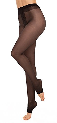 GLAMORY Toeless 20 sans Orteils Collants Fins, 20 DEN, Noir, M Women's