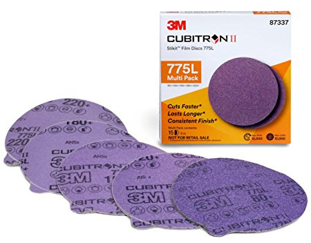 3M Cubitron II 87337 Stikit Disc, 5 Ceramic Alumina Abrasive, Purple, Compatible with Angle Grinder, Die Grinder