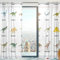 Mnsruu Vorhang Dinosaurier-Muster, durchsichtig, 198 cm lang, Tüll-Voile, Fenstervorhang, Vorhang für Wohnzimmer, Schlafzimmer, 2 Paneele