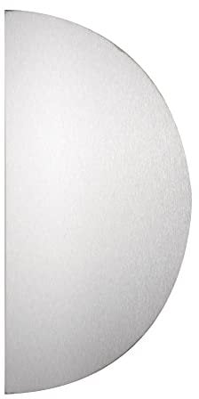 DUVAL BILCOCQ 1630 DFA33220 Plaque Demi-Lune adhésive 300x150x1 Alu Argent-Chant adouci-11-0102-1630