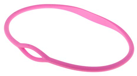 MagiDeal Tauchen Halskette Regulator Silikon Atemregler-Halter Gummiband Oktopushalter Elastisch Nackenband 76 cm, Bungee Dive Gear, Elastisch Atemreglerhalter für Tauchzubehör, Rosa