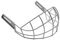 Wargate Hockey-Unterer Gesichtsschutzkäfig (Erwachsenen-Hockeyhelm, Visier und Maskenzubehör)