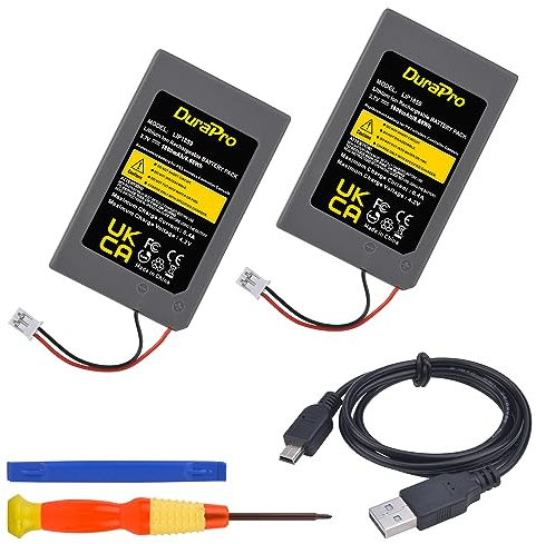 DuraPro 2X 1800mAh Akku Batteries LIP1859/LIP1472/LIP1359 für Sony PS3 Playstation 3 Dualshock Wireless Controller