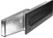 hegehof Mauerdurchwurf Briefkasten Einbau (Schwarz) - Wandmontage - Modern - Metall - 28,5 x 11 x 33,5 cm - 2 Schlüssel - 2 Jahre Garantie