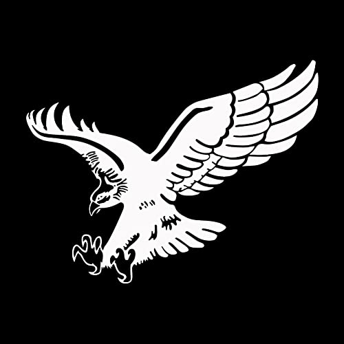 Realistic 3D Auto Aufkleber, 2 Stück Tier Lustige Weiß Adler Aufkleber Dekorativer Motorrad Aufkleber Auto Dekoration Styling Motorhaube Aufkleber für Wohnmobil, Fahrrad, Van, Motorhaube, Fenster