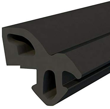 Seiletech.de Joint de fenêtre | S-1560 | 5 m | aluplast PVC | Joint en caoutchouc | Noir | Joint profilé pour boudin de porte | Joint d'étanchéité en caoutchouc | Joint de fenêtre en plastique