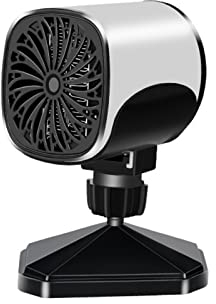 Roadoor Auto-Heizung, 12V 120W/24V 240W 2 In 1 Kühl lüfter Schnell entfrostend Auto Windschutz Scheibe Heizung mit 360-Grad-Drehung 24V Defroster