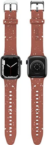Otterbox Bracelet Terrus pour Apple Watch 40/41/42mm, Bracelet de rechange en Silicone Doux au toucher Durable pour Apple Watch, Avec Des éclats colorées en matériau recyclé, Rosa