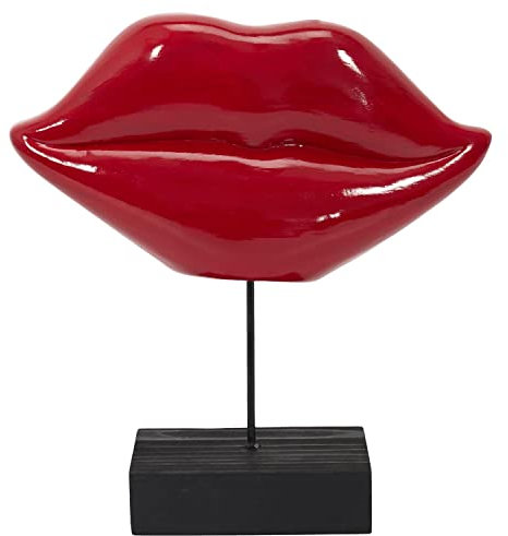 THE REPLICANT Deko-Objekt/Skulptur Roter Mund/Material: Keramik/Maße: 20 x 20,5 x 7 cm