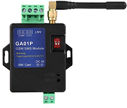 Focket GSM-Alarmsystem, GA01P Remote-Strom Fehlerwarnsystem SMS-Alarm GSM Power Ausfallalarm für Türmagnetschalter Infrarotsensor Temperaturmessung
