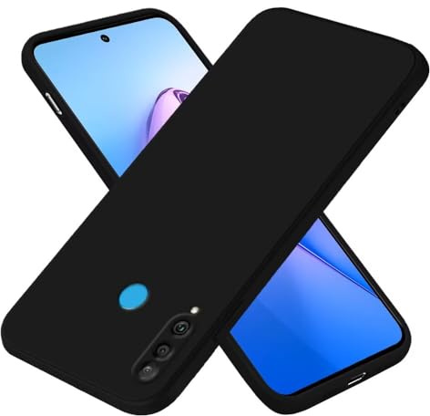 EASSGU Custodia per HUAWEI P30 Lite (6.15 Inches), Cover Morbida in Silicone TPU - Nero