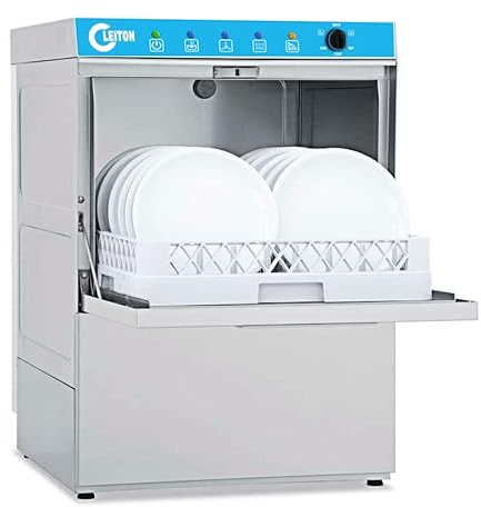 Cleiton® Lavavajillas Industrial Hosteleria | 50x50 | 2 Programas de lavado | 2730W | Lavado en 2 minutos | 565x665x835 mm