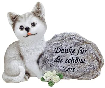 MaMeMi Gedenkstein/Erinnerungsstein/Grab-Deko Trauer/Tiergrabstein Erinnerung 'Katze'