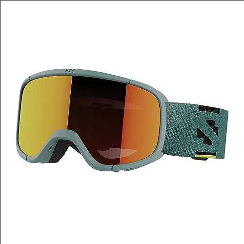Salomon Lumi Kids Goggles Ski Snowboarding, Kid-friendly fit and comfort, Eye fatigue & glare reduction, and Durability, Blue, One Size, atlantic blues07
