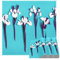 Quadratische Tischsets für Esstisch, Iris Blumen, Blau