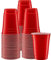 YARIX Vasos de plástico rojo, 30 unidades (12 onzas), ecológicos, reutilizables, sin BPA, reciclables, ideales para Navidad, bodas, cumpleaños, cenas, almuerzos y fiestas