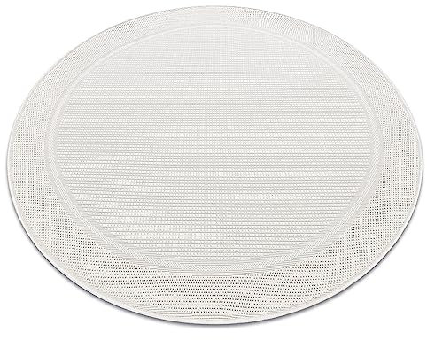 rugsx Teppich Timo 5979 SISAL, draussen, Rahmen, weiß, Kreis 150 cm