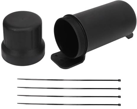 Motorrad Werkzeugrohr, 12,4x4,9 Zoll Universal Tragbares wasserdichte PP Motorrad Reparatur Aufbewahrungsbox Werkzeugrohr Motorrad Werkzeugbox Mit Rollbändern Für ATV UTV LKWs Off Road Motorräder