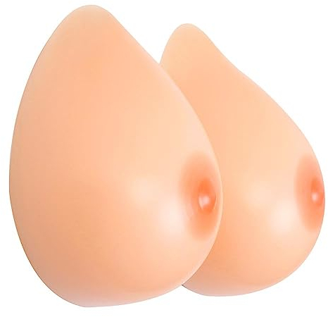 FESVINA Ein Paar Silikon Brust Formt Fake Boobs für Crossdresser Transgender Mastektomie Prothese Cosplay D Cup 1000g/Paar