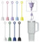 Nearockle 9Pcs Blume Silikon Strohhalm Abdeckung für Stanley Tumbler, wiederverwendbare Einfach zu reinigen, für 6-10cm Strohhalme (Multi Farbe C)