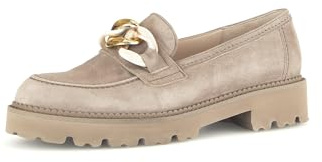 Gabor Damen Slipper, Frauen Slip On,Best Fitting,College Schuhe,Businessschuhe,Slip-ons,Mokassins,Halbschuhe,Rabbit(beige-Kombi,37 EU / 4 UK