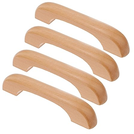 Veemoon 4 Stück Möbeltürgriff möbel knöpfe schranktürgriff Schubladenknöpfe Vintage Kommode Schublade zieht Kommode für Schrank Schubladengriffe aus Holz kommode schubladengriffe hölzern
