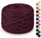 LEREATI Fettuccia per Borse a Uncinetto 285g/100m Cordino per Borse Uncinetto, Filato per Uncinetto, Cordoncino per Borse, Cestini, Tappeti, Fai da Te, Decorazioni, Artigianato (Fucsia)