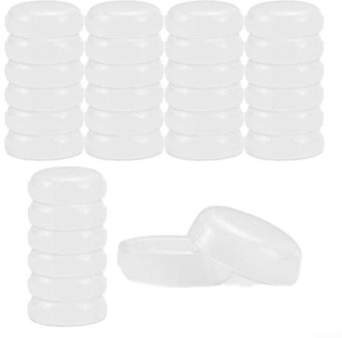 Lot de 32 patins de meubles forgés imperméables, protègent les chaises et les tables de la rouille, pour tables d'extérieur (blanc)