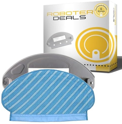 Roboter Deals - Plaque de nettoyage, support, support de rechange avec 1 tampon en microfibre pour robot aspirateur Yeedi 2 Hybrid