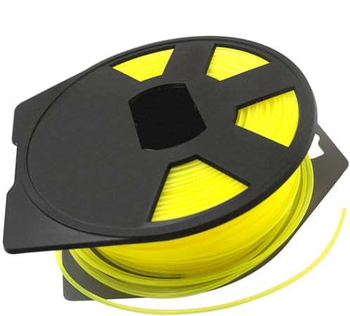 Akuoly Bobine de fil en nylon pour débroussailleuse - 1,6 mm - Jaune - 100 m