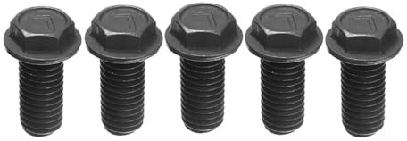 5 stücke Metall Sägeblatt Bolzen M8 X 18mm Links Gewinde Sechskant Flansch for Schneiden Maschine Werkzeug Teile schwarz Sägeblatt Schraube kann Lange verwendet Werden.