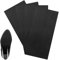 UKOFEW 4 Stück Anti Rutsch Sohle,25x10cm Schuhsohlen Protektoren,Gummisohlen zum Aufkleben,Rutschhemmung und Geräuschreduzierung,für die Meisten Schuhsohlen Geeignet(Schwarz)