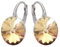 Rivoli Ohrringe Österreichische Zirkonia 925 Silber - Schmuck für Frauen und Mädchen - Hängeohrringe Ideal für Geschenke für Frauen (Golden Shadow)