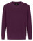 Krumba Uomo Cotone Oversize Scollo a V. Classico Pull-On Maglione Porpora 5XL