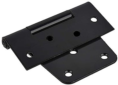 KONTONTY 1 Pc charnière gond charniere portail stabilité verrou à bouton-poussoir porte de garage charniere porte boucles de porte Acier Carbone Black