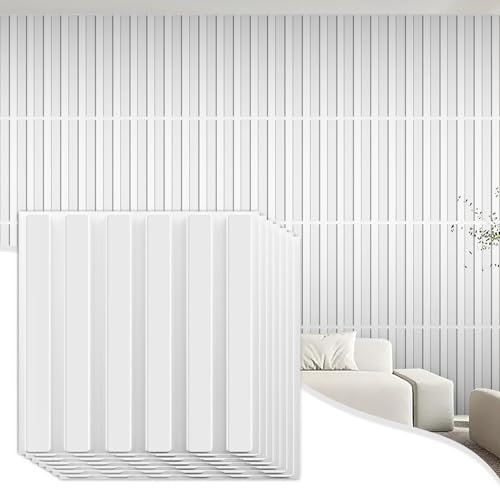 NZQXJXZ 33 Pack 3D Wall Panels for Interior Wall Decor, 12''x12'' Wall Art Decor Wall Decor Peel and Stick, Paintable Wall Covering Panels for Game Room Living Room Bedroom Cover 33.Sq.Ft.