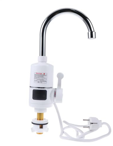 Veemoon Miscelatore Per Lavello Cucina Con Display Digitale LED Rubinetto Per Acqua Calda e Fredda Riscaldatore D'Acqua Istantaneo Per Lavandino Design Elegante Acciaio Inossidabile