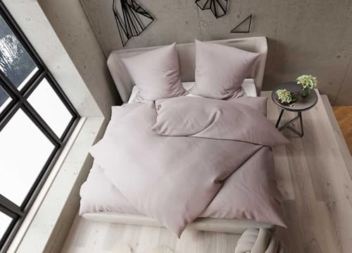 Bettwaesche-mit-Stil Tencel Lyocell Bettwäsche Rose Garnitur 200x200 + 2X 80x80