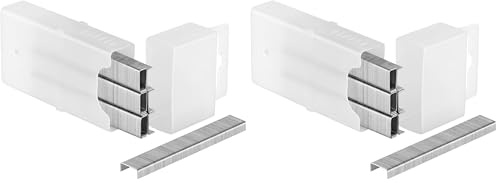 Stanley 1-TRA202T Type A Staples, Silver, 4 mm, Set of 1000 Piece (Pack of 2)