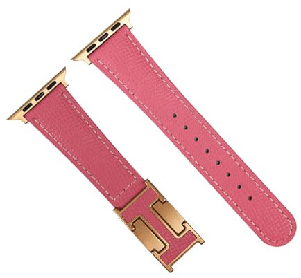 Leather Magnetic Watch Band Compatible with Apple Watch Ultra Band 49mm 46mm 45mm 44mm 42mm 41mm 40mm 38mm,Designer Replacement Strap for Women Men iWatch Ultra 2/Ultra/SE/Series 10/9/8/7/6/5/4/3/2/1