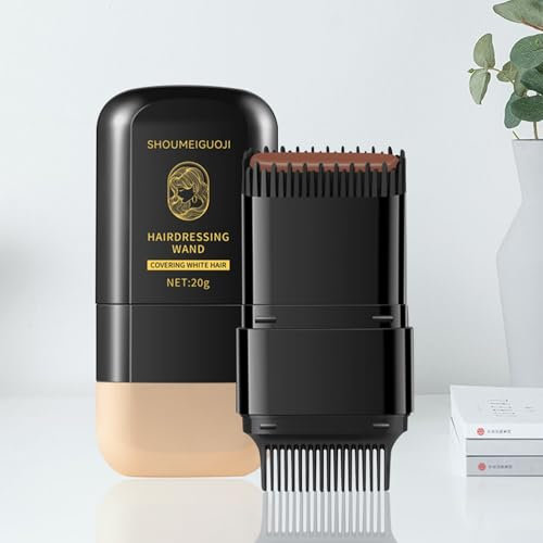 Barros Para Teñir el Pelo, Tinte de Barro de Tinte Instantáneo con Peine, Peine Cabello Tinte, Barra de Tinte Para, Portátil Cepillo Para Retoques de Cabello, Retoque Canas, Retoca Raices,Cubre Canas