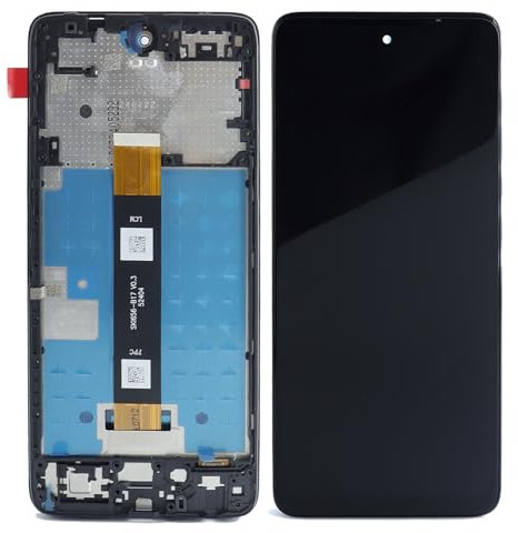 Pantalla LCD para TCL 50 5G T613K/50 XE Pantalla LCD para TCL 50 XE 5G 6.5 pulgadas LCD Digitalizador pantalla táctil Asamblea Galss Kit de reparación de repuesto con herramientas (negro con marco)