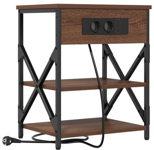vidaXL Modern bedside table with storage for your bedroom, contemporary design, practical, minimalist furniture and organiser.